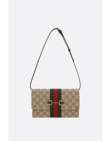 [해외직구][E32]구찌 867120FAF889645 여성 크로스백 숄더백 가방 슬링백 범백 벨트백 폰홀더 GUCCI Gucci Horsebit Web wallet on chain