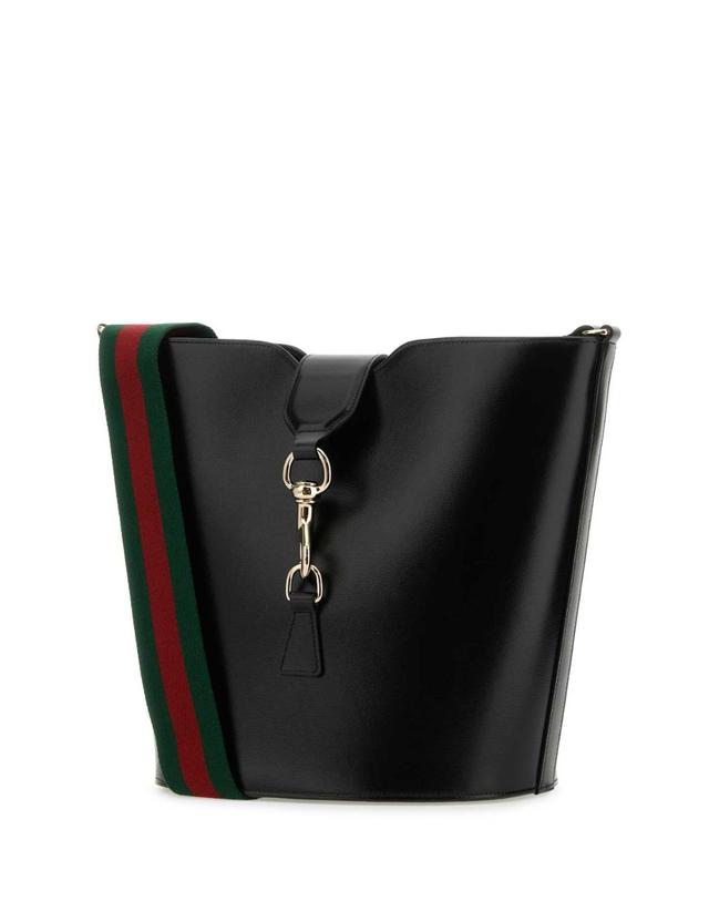 구찌 [해외직구][X45]구찌 782904AADDY 1060 여성 숄더백 크로스백 버킷백 탑핸들백 Black leather small bucket bag 착용컷