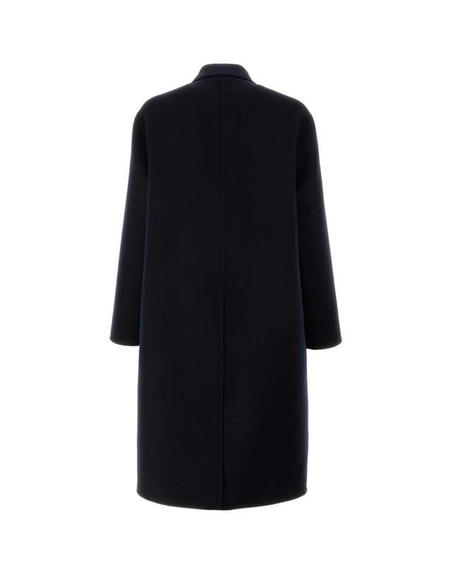 구찌 [해외직구][X45]구찌 846632ZASZE 4355 남성 코트 하프 롱 트렌치 오버 Navy blue wool blend coat 착용컷