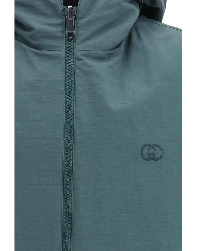 구찌 [해외직구][K68]구찌 770276ZAUBC 4623 남성 자켓 베스트 봄버 파카 블레이저 Reversible cotton ripstop Jacket 착용컷