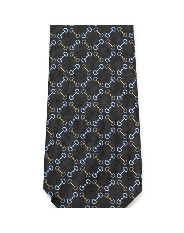 구찌 [해외직구][Q11]구찌 8741194E0091069 남성 넥타이 BLACK SILK GG TIE 착용컷