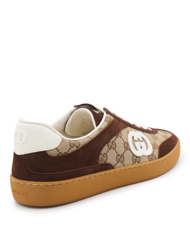 구찌 [해외직구][Q11]구찌 791742AAEGA2242 남성 스니커즈 BEIGE AND BROWN SNEAKERS 착용컷
