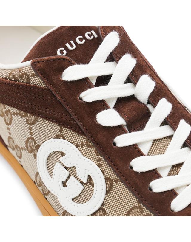구찌 [해외직구][Q11]구찌 791742AAEGA2242 남성 스니커즈 BEIGE AND BROWN SNEAKERS 착용컷