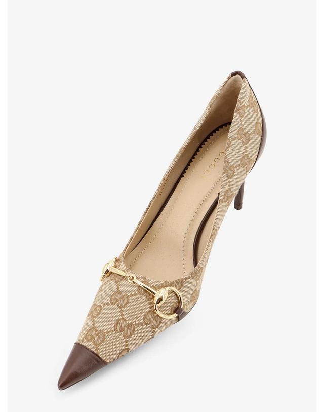 구찌 [해외직구][N85]구찌 A006WH 여성 펌프스 슬링백 하이힐 GUCCI Donna GG fabric pumps 착용컷