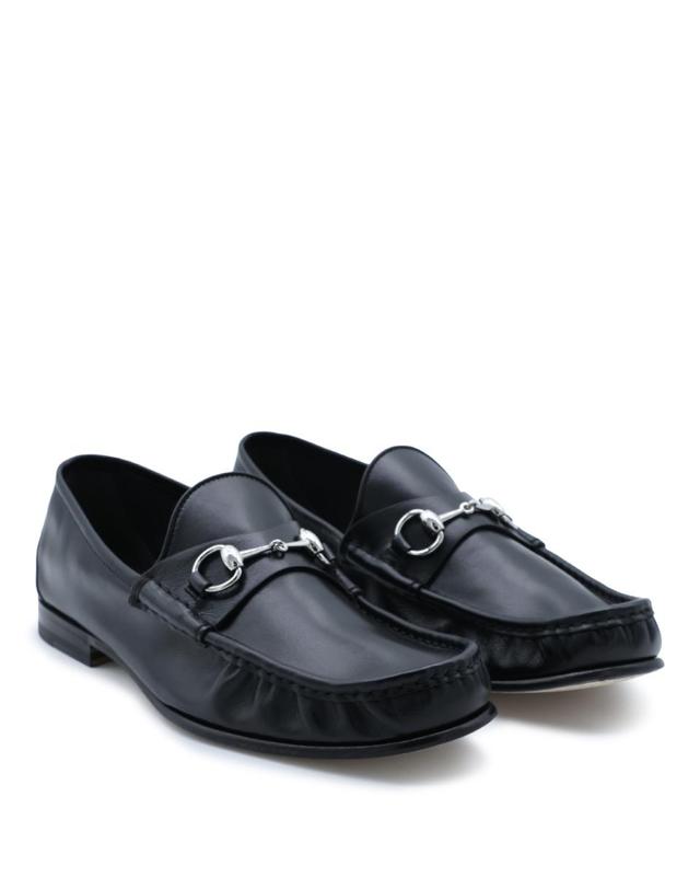 구찌 [해외직구][Q11]구찌 871668AAF3Q1000 남성 로퍼 BLACK LEATHER HORSEBIT LOAFERS 착용컷