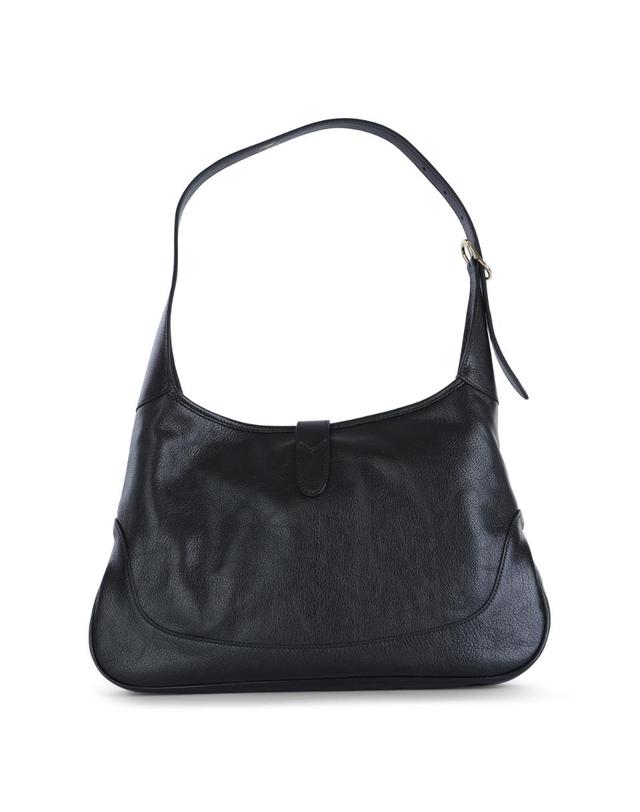 구찌 [해외직구][B47]구찌 863136AAGDJ1000 여성 토트백 탑핸들백 숄더백 쇼퍼백 BLACK LEATHER JACKIE HOBO MEDIUM SHOULDER BAG 착용컷