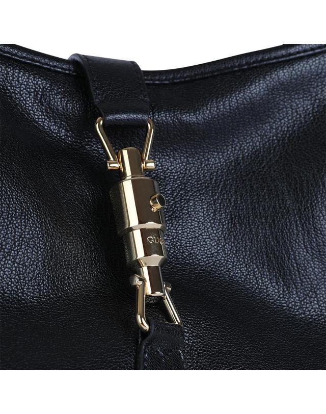 구찌 [해외직구][B47]구찌 863136AAGDJ1000 여성 토트백 탑핸들백 숄더백 쇼퍼백 BLACK LEATHER JACKIE HOBO MEDIUM SHOULDER BAG 착용컷