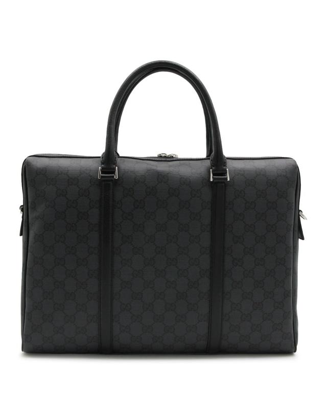 구찌 [해외직구][B47]구찌 A0007XFAF8A1000 남성 토트백 가방 BLACK LEATHER ESSENCE CLASSIC TOP HANDLE BAG 착용컷