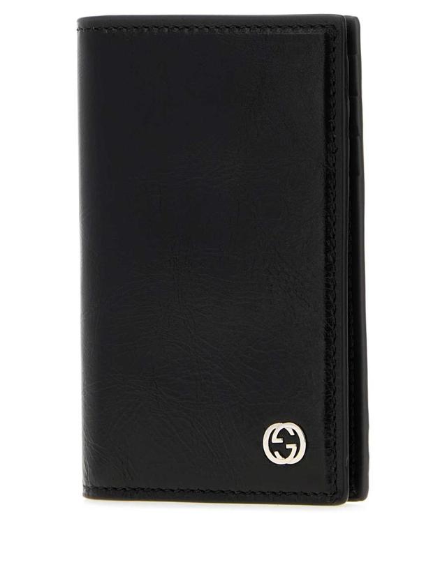 구찌 [해외직구][X45]구찌 A006YIAAGPN 1000 남성 토트백 쇼퍼백 크로스백 Black leather card holder 착용컷