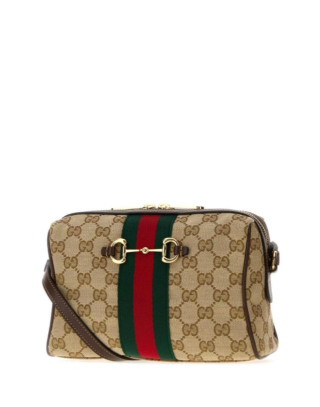 구찌 [해외직구][X45]구찌 A008PZFAFV9 9653 여성 지갑 반지갑 장지갑 카드지갑 GG fabric small Gucci Horsebit Web crossbody bag 착용컷