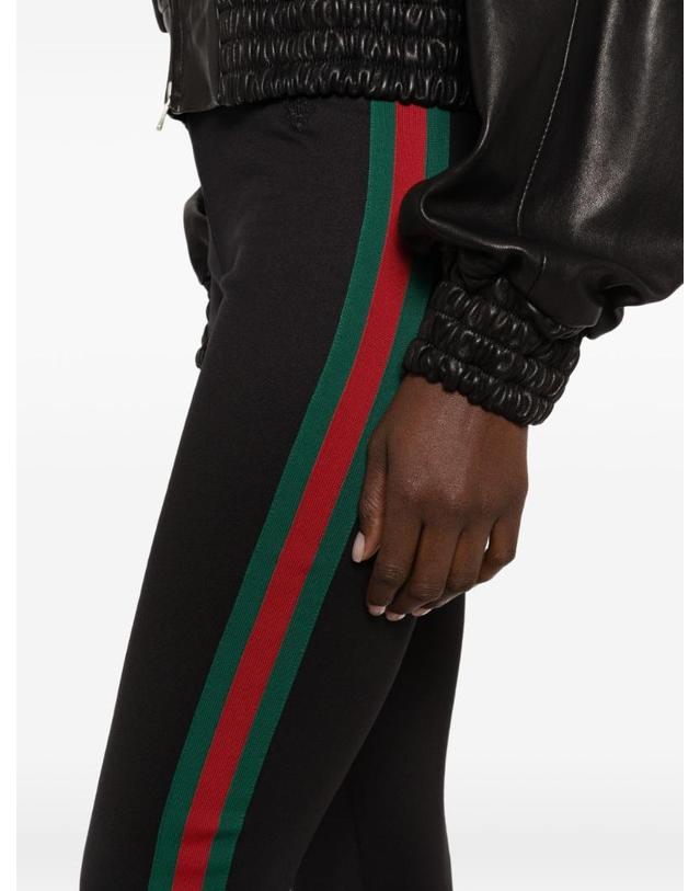 구찌 [해외직구][P13]구찌 A0068XXJH6L1000 여성 레깅스 스타킹 타이즈 팬츠 바지 트라우져 GUCCI WEB DETAIL JERSEY LEGGINGS 착용컷