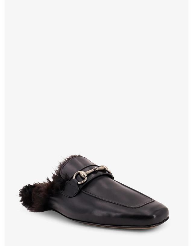 구찌 [해외직구][N85]구찌 A005GQ 남성 샌들 플랫 슬리퍼 조리 GUCCI Black leather slipper with Horsebit 착용컷