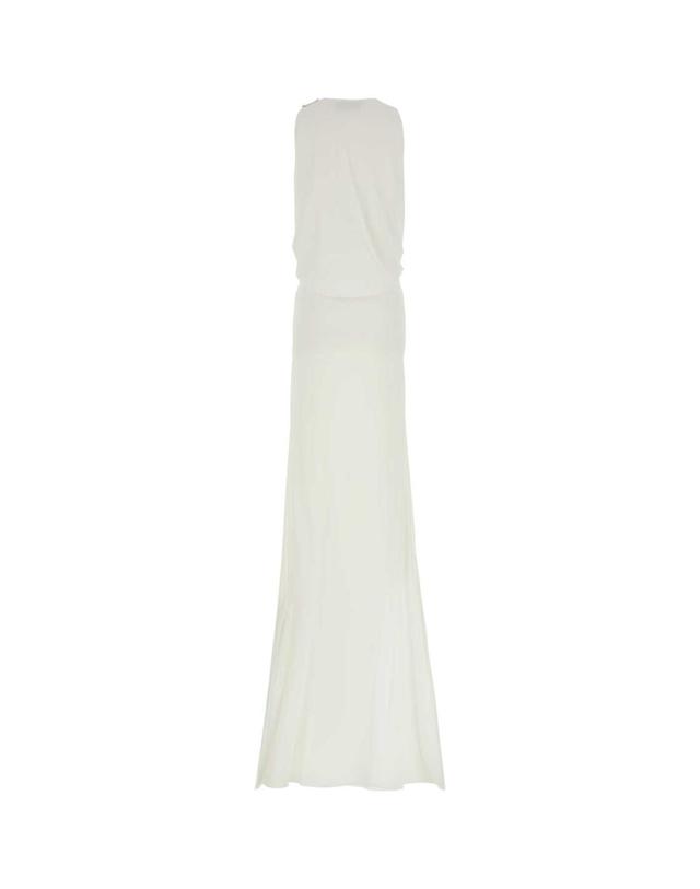 구찌 [해외직구][X45]구찌 822831ZAMI7 9854 여성 원피스 드레스 롱원피스 맥시원피스 White crepe long dress 착용컷