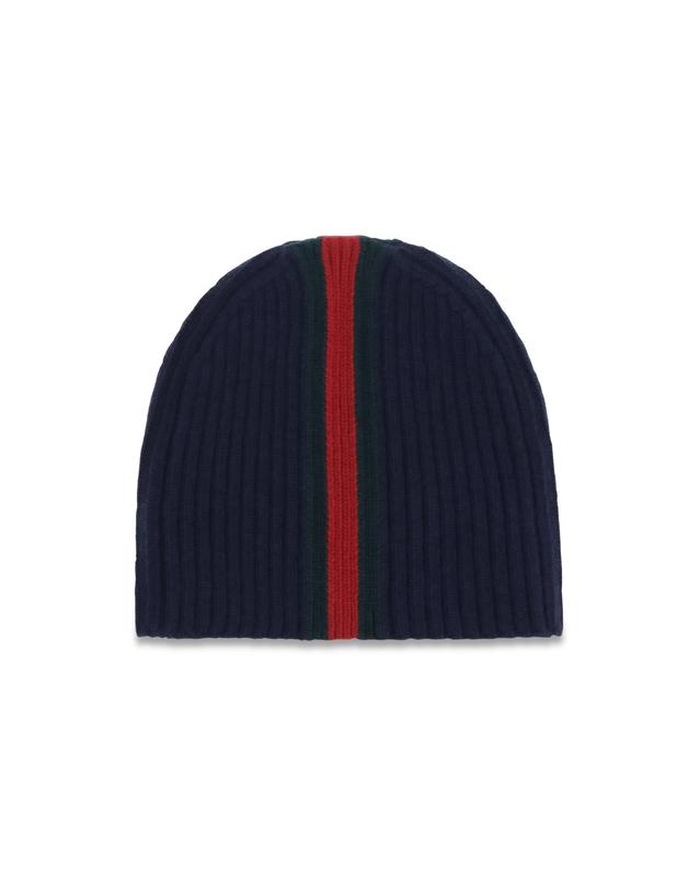 구찌 [해외직구][K68]구찌 8710214KADM 4066 남아 모자 버킷햇 비니 키즈모자 Ribbed wool Beanie with Web detail for Boy 착용컷