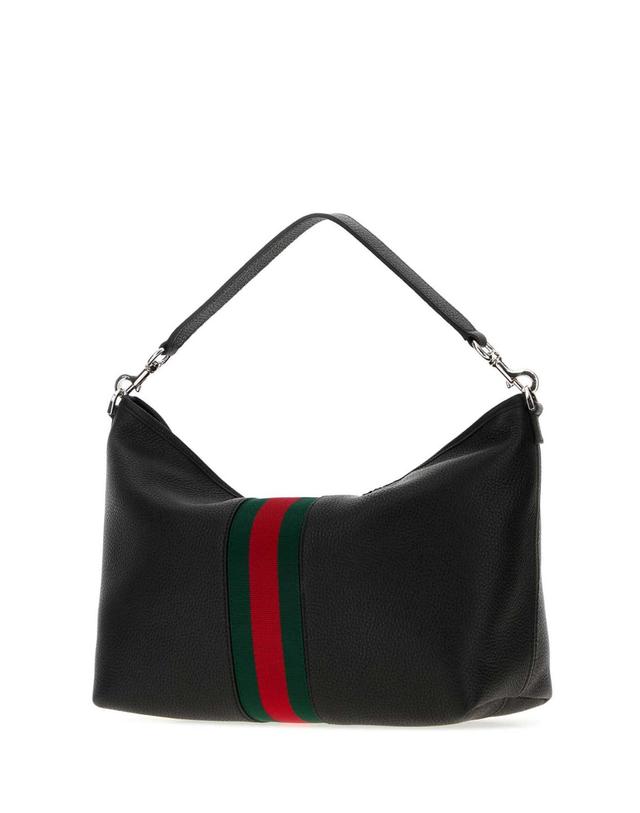 구찌 [해외직구][X45]구찌 A006N9AAHAL 1053 남성 토트백 쇼퍼백 크로스백 Black leather handbag 착용컷