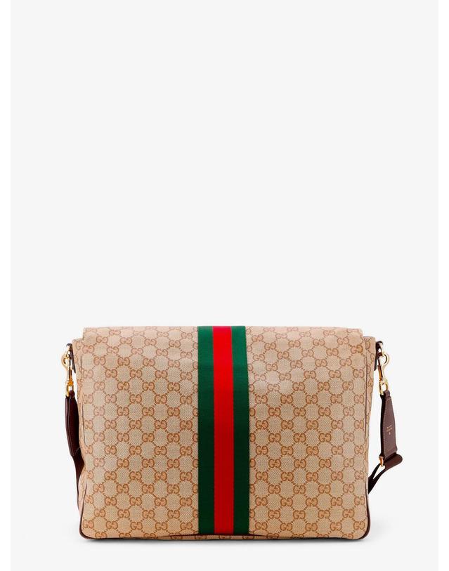구찌 [해외직구][N85]구찌 A006JE 남성 벨트백 힙색 범백 GUCCI GG canvas crossbody bag with front Web detail 착용컷