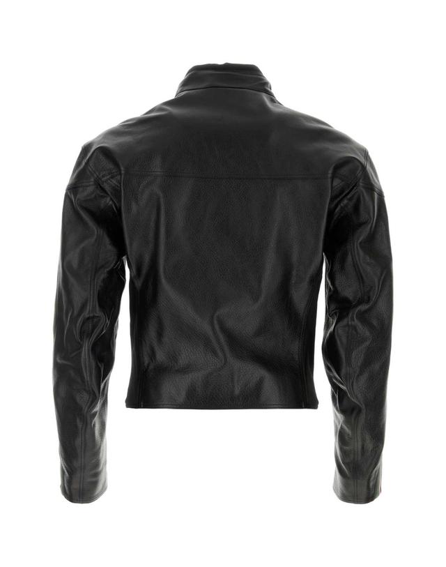 구찌 [해외직구][X45]구찌 874158XNBDW 1060 남성 데님 패딩 베스트 다운 블레이저 봄버 Black leather jacket 착용컷