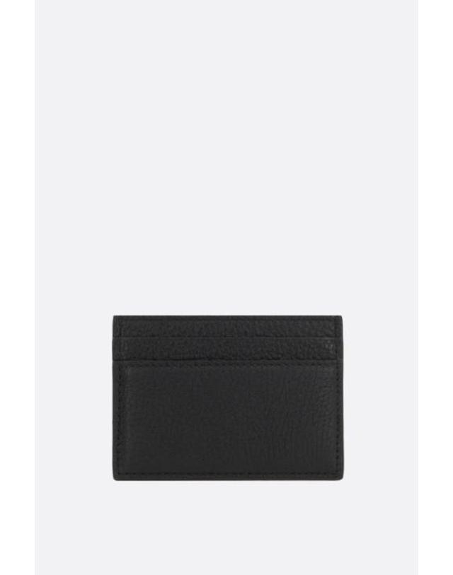 구찌 [해외직구][E32]구찌 771157AABXM1000 남성 카드지갑 카드홀더 GUCCI grainy leather card case with logo 착용컷