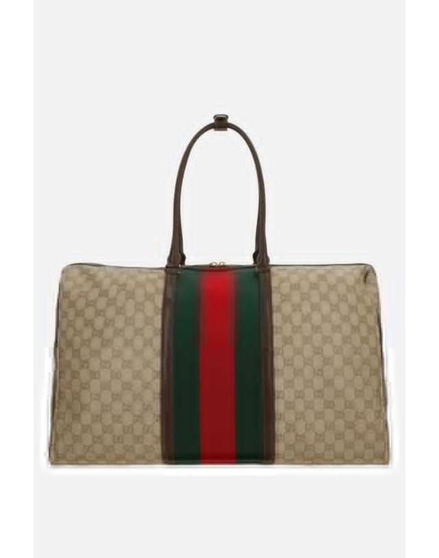 구찌 [해외직구][E32]구찌 875059FAF798547 남성 백팩 가방 배낭 공용 숄더백 토트백 로고 GUCCI medium weekend bag in GG canvas with Web 착용컷