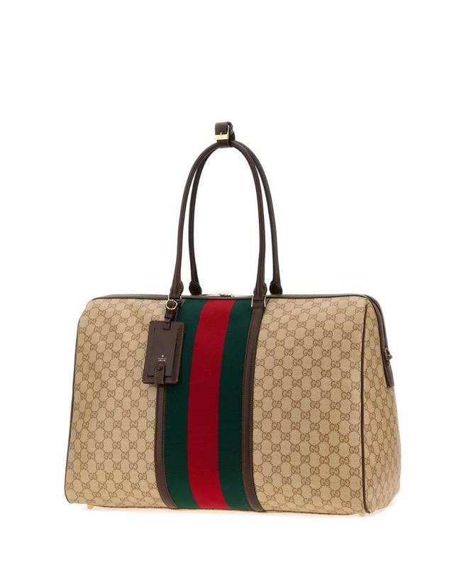 구찌 [해외직구][X45]구찌 875059FAF79 8547 남성 크로스백 숄더백 메신저백 GG canvas medium GG travel bag 착용컷