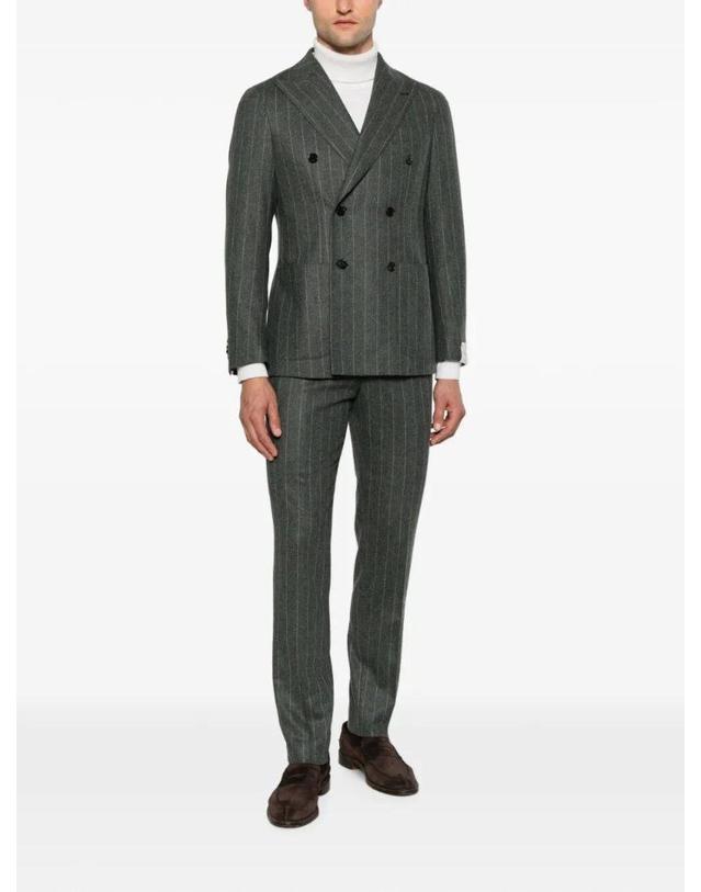 카루소 [해외직구][A94]CARUSO 510242 ASM1JD614F0750 남성 점프수트 오버롤 CARUSO CARUSO Double Breasted Pinstriped Suit 착용컷