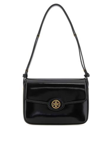 [해외직구][X45]토리버치 143122 001 여성 토트백 쇼퍼백 탑핸들백 핸드백 Black leather Robinson shoulder bag