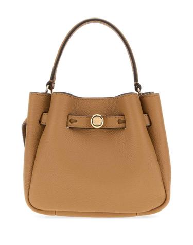 [해외직구][X45]토리버치 179988 227 여성 숄더백 크로스백 버킷백 탑핸들백 Camel leather mini Romy bucket bag