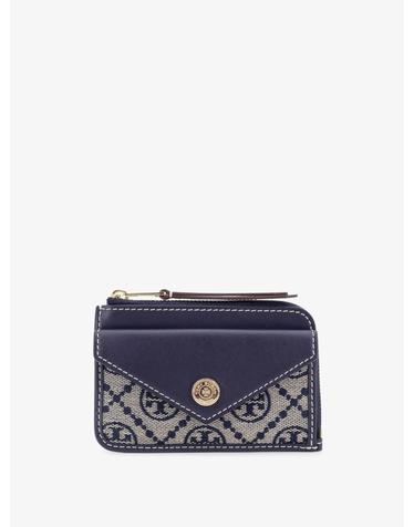 [해외직구][N85]토리버치 165035 여성 지갑 카드지갑 월렛 TORY BURCH T Monogram Envelope Zip Card Case Wallet