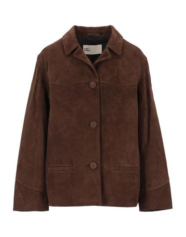 [해외직구][A94]토리버치 176337204 여성 가죽자켓 바이커자켓 TORY BURCH TORY BURCH Suede Blazer
