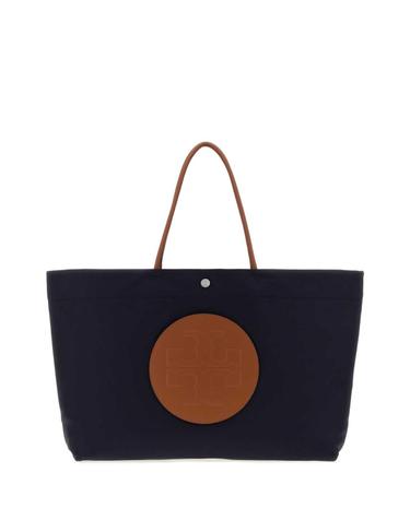 [해외직구][X45]토리버치 181463 411 여성 토트백 쇼퍼백 탑핸들백 핸드백 Navy blue canvas Ella Twist shopping bag
