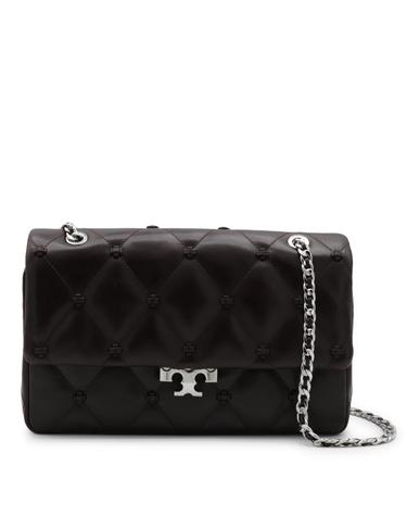 [해외직구][B47]토리버치 186192200 여성 토트백 탑핸들백 숄더백 쇼퍼백 BLACK LEATHER SHOULDER BAG