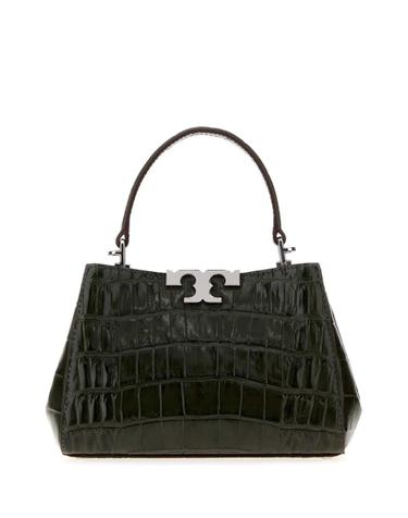 [해외직구][X45]토리버치 185881 301 여성 토트백 쇼퍼백 탑핸들백 핸드백 Dark green leather mini Eleanor handbag
