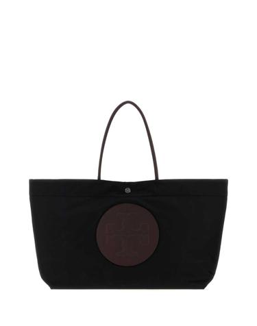 [해외직구][X45]토리버치 181463 001 여성 토트백 쇼퍼백 탑핸들백 핸드백 Black canvas Ella Twist shopping bag