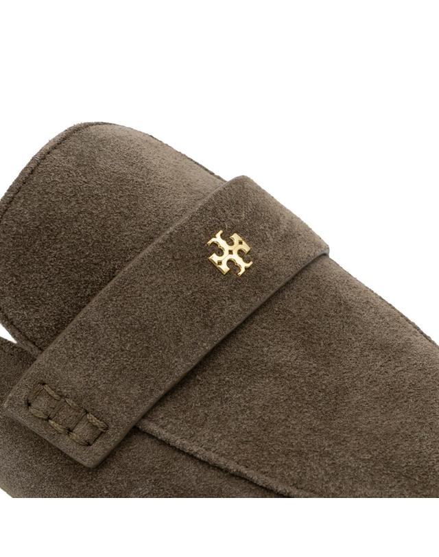 토리버치 [해외직구][B47]토리버치 184150111 여성 로퍼 뮬 단화 BROWN LEATHER LOAFERS 착용컷