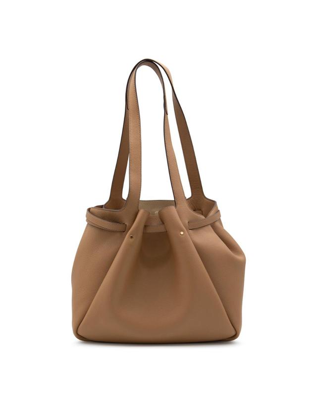 토리버치 [해외직구][B47]토리버치 163388227 여성 토트백 탑핸들백 숄더백 쇼퍼백 BROWN LEATHER ROMY TOTE 착용컷
