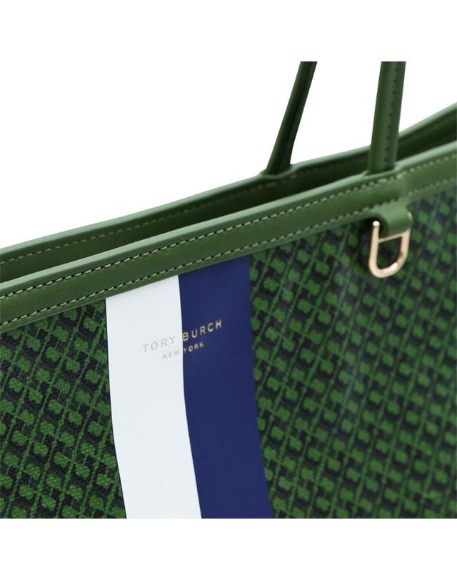 토리버치 [해외직구][B47]토리버치 178726300 여성 탑핸들백 토트백 GREEN THE RACER TOTE BAG 착용컷