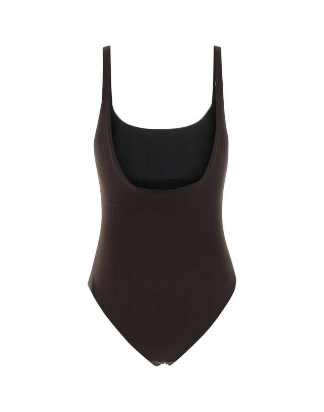 토리버치 [해외직구][X45]토리버치 175262 202 여성 수영복 비키니 커버업 스윔웨어 Dark brown stretch nylon swimsuit 착용컷