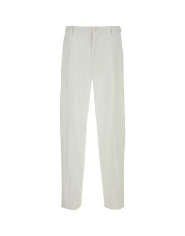 [해외직구][X45]돌체앤가바나 GP1B9TFU60K W0800 남성 바지 면바지 조거 카고 와이드 White cotton pant