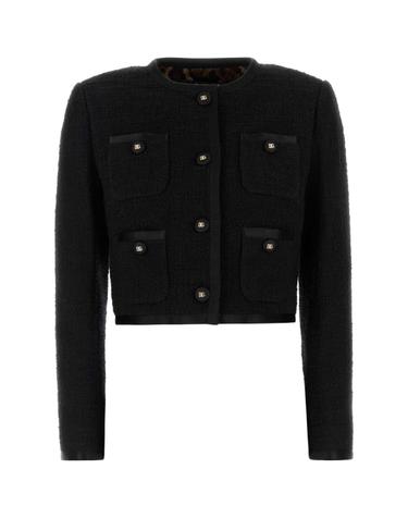 [해외직구][X45]돌체앤가바나 F27GOTGDDBZ N0000 여성 자켓 베스트 다운베스트 질렛 Black boucle blazer