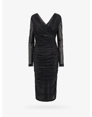 [해외직구][N85]돌체앤가바나 F6JIYTFSRP1 여성 원피스 드레스 점프수트 DOLCE GABBANA Polka dots dress with drapery