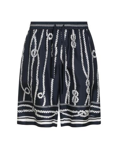 [해외직구][Q11]돌체앤가바나 GV37ATHI143HB6EZ 남성 반바지 버뮤다팬츠 NAVY SILK BERMUDA SHORTS