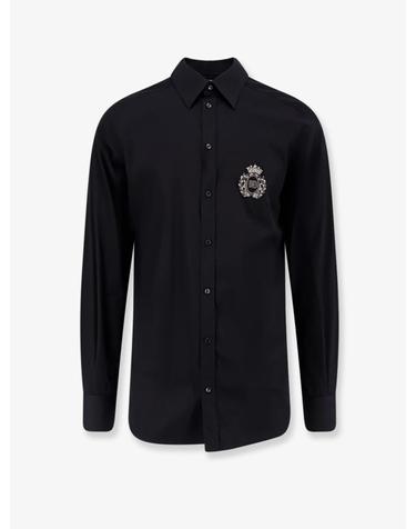 [해외직구][N85]돌체앤가바나 G5ML1Z 남성 셔츠 남방 DOLCE GABBANA Cotton shirt with iconic logo on the front