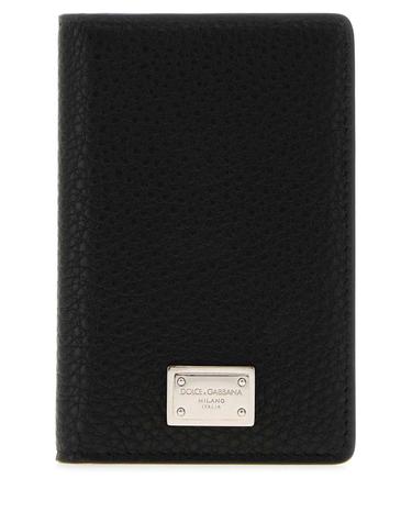 [해외직구][X45]돌체앤가바나 BP3323A3P15 80999 남성 반지갑 장지갑 카드지갑 머니클립 Black leather card holder