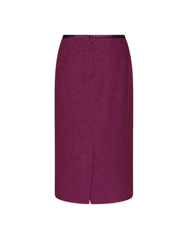 돌체앤가바나 [해외직구][B47]돌체앤가바나 F4BBPTFMTACF0571 여성 스커트 치마 PURPLE COTTON SKIRT 착용컷