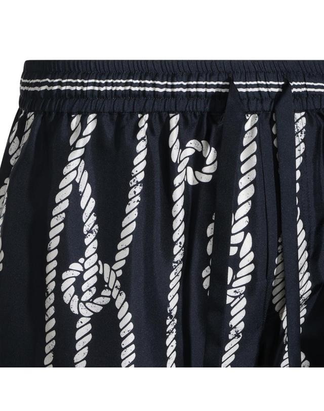 돌체앤가바나 [해외직구][Q11]돌체앤가바나 GV37ATHI143HB6EZ 남성 반바지 버뮤다팬츠 NAVY SILK BERMUDA SHORTS 착용컷