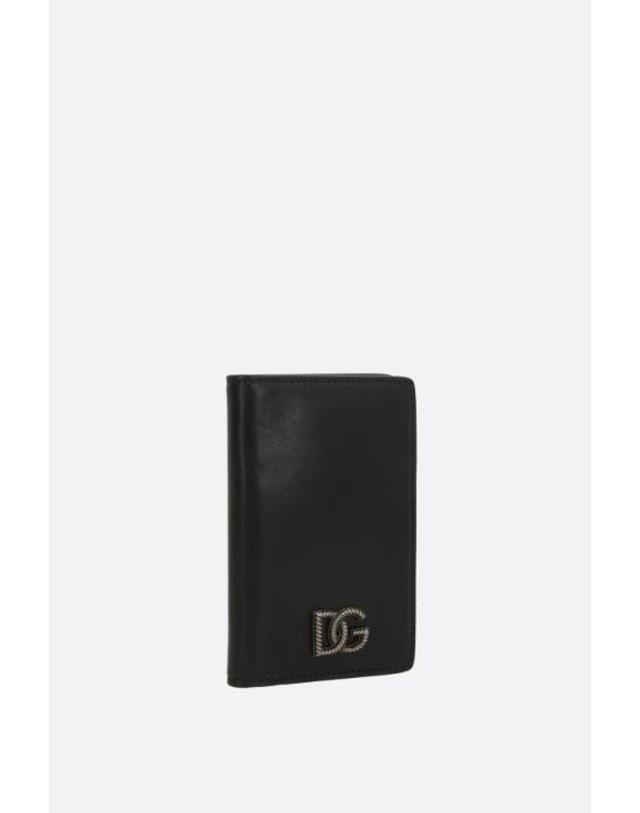돌체앤가바나 [해외직구][E32]돌체앤가바나 BP3323AU99480999 남성 카드지갑 카드홀더 DOLCE GABBANA smooth leather flap card case with DG logo 착용컷