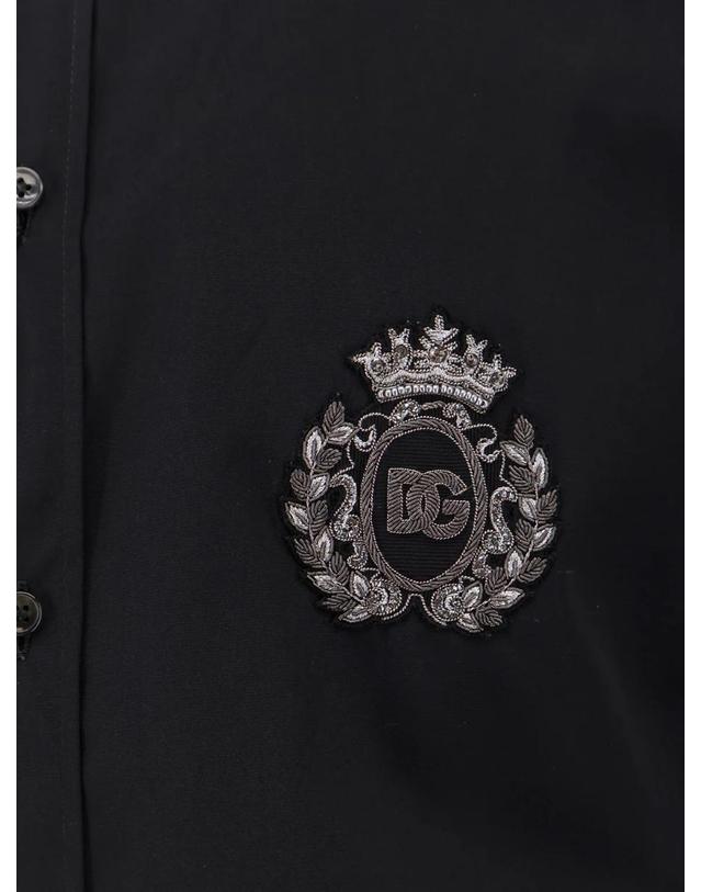 돌체앤가바나 [해외직구][N85]돌체앤가바나 G5ML1Z 남성 셔츠 남방 DOLCE GABBANA Cotton shirt with iconic logo on the front 착용컷