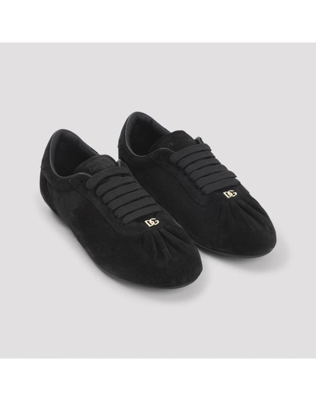 돌체앤가바나 [해외직구][D14]돌체앤가바나 CK2485A0581 80999 NERO 여성 스니커즈 슬립온 Dolce Gabbana Suede Sneakers 착용컷