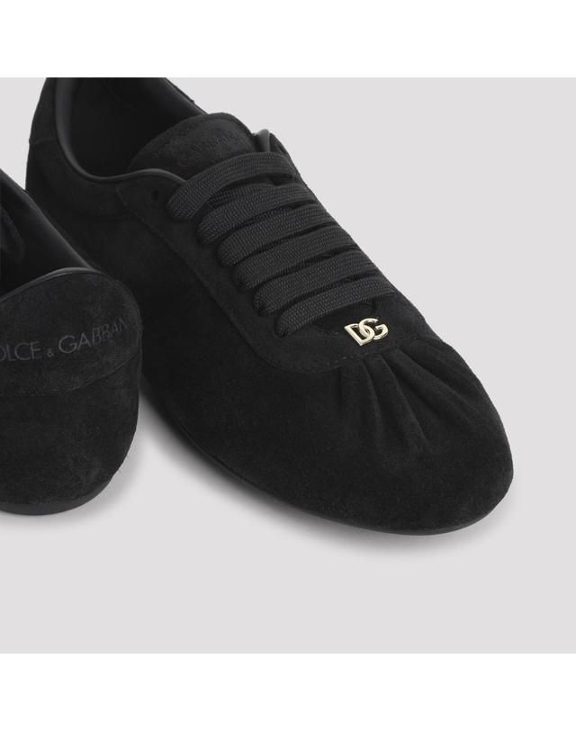 돌체앤가바나 [해외직구][D14]돌체앤가바나 CK2485A0581 80999 NERO 여성 스니커즈 슬립온 Dolce Gabbana Suede Sneakers 착용컷