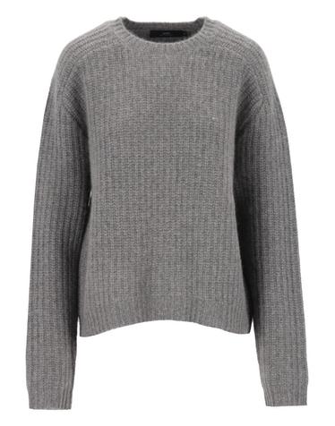 [해외직구][A94]ARCH4 KNJP26353GUNMETAL MARL 여성 니트 스웨터 ARCH4 ARCH4 Nisha Ribbed Crewneck Sweater